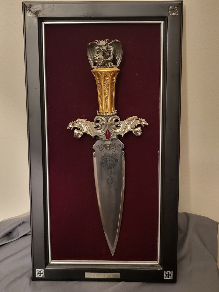Guardian Of The Fortress Gargoyle Dagger Knife Franklin Mint