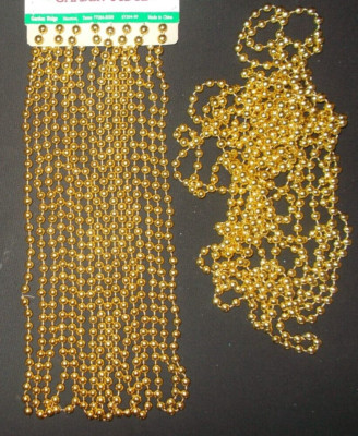 Christmas Beads Garlands Gold 50 Ft+ Rope DecorTree | eBay
