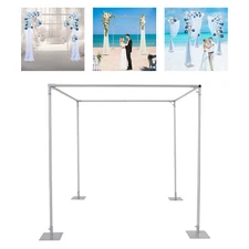 Adjustable 4 Post Hardware Kit, Outdoor Wedding Party Stand, Backdrop Stand