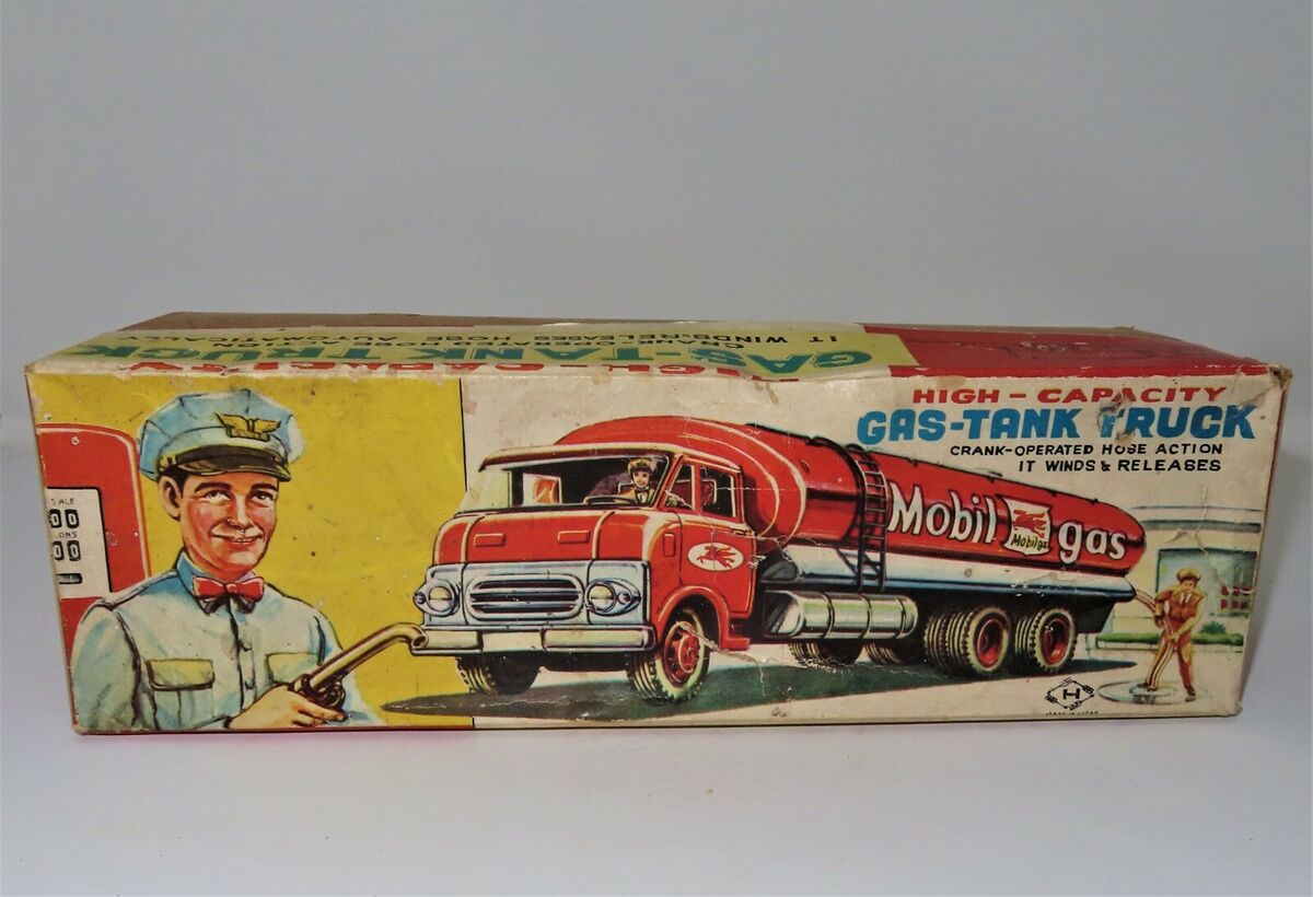 Vintage Friction Tin Litho Toy Truck, Vintage Friction Tin Litho Toy Truck,