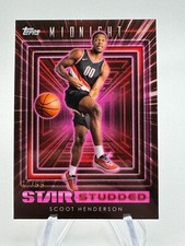 2023-24 Topps Midnight SCOOT HENDERSON Star Studded Pink Twilight Rookie /99