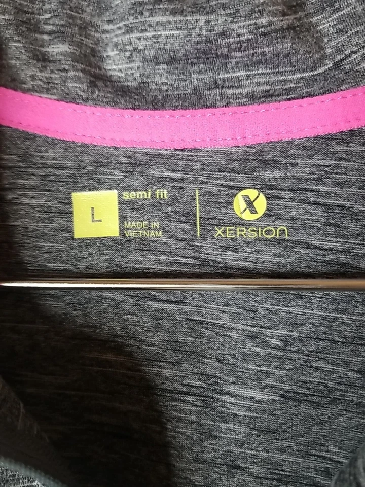 Prenda deportiva XERSION para mujer manga larga media cremallera talla grande Foto 2 de 4