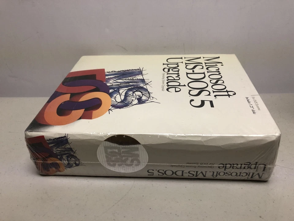 Microsoft MS-DOS 5 Upgrade PC 5.25" Floppy Factory Sealed Software - Image 4 of 4