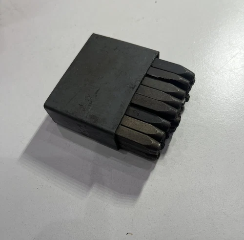 Numbers and Letters Steel Stamps Random Lot of 24 Mixed Brands and Sizes