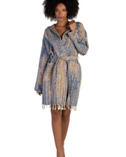HOODED COTTON BATH ROBE WOMEN NİGHTWEAR TOWELLING DRESSING GOWN TERRY TOWEL SOFT
