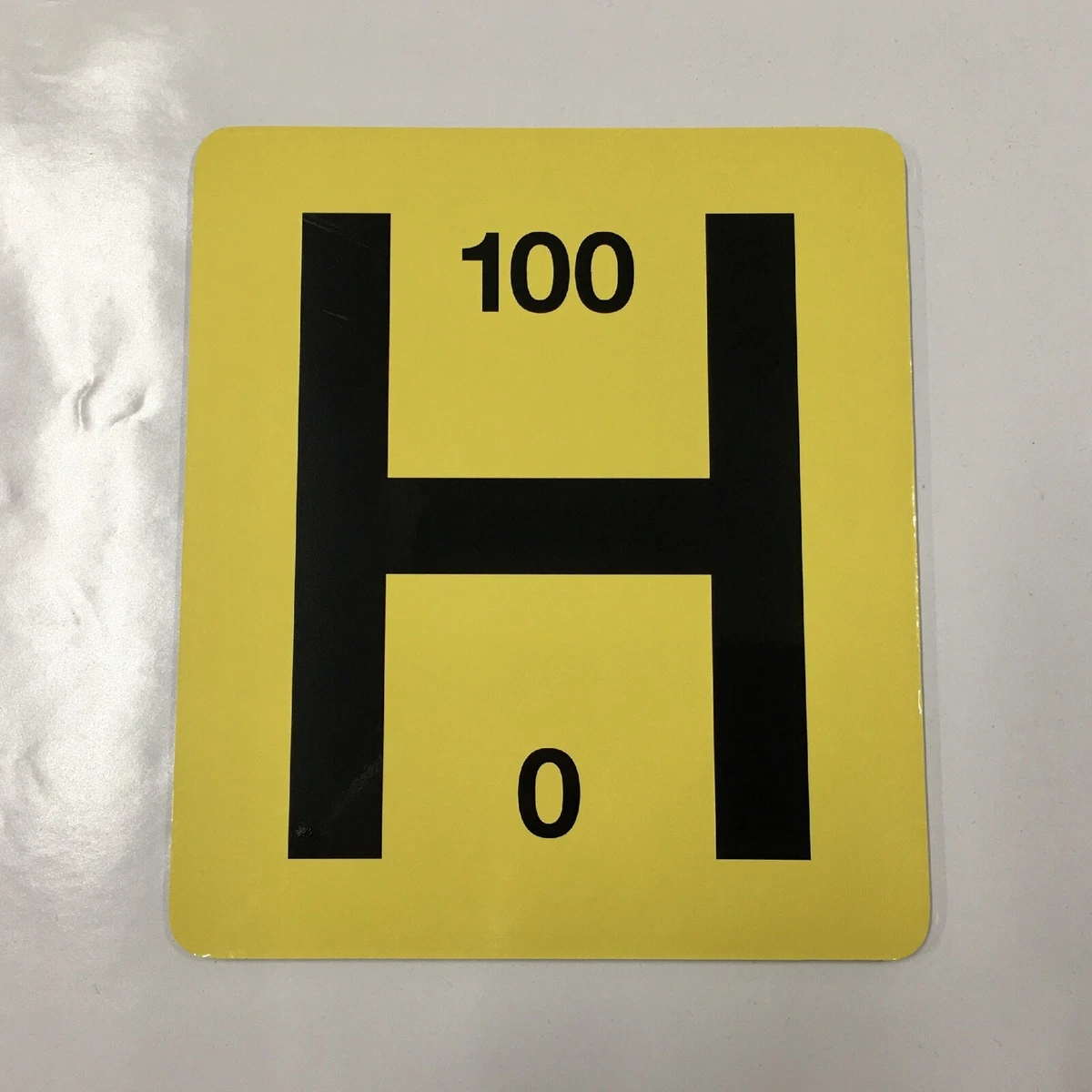 Customised Fire Hydrant H Symbol Safety Sign Vinyl Sticker UK