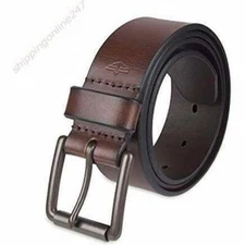 Dockers Mens Casual Belt 100% Genuine Leather High Quality Heavy Duty Brown 34