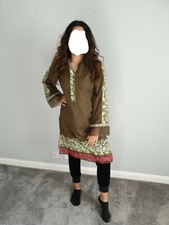 Indian Pakistani Ladies Anarkali Salwar Kameez Churidar Suit Kurta size m