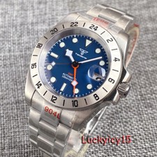 20ATM 40mm Diver Watch Men GMT Japan NH34 Automatic Blue Dial Sapphire Glass