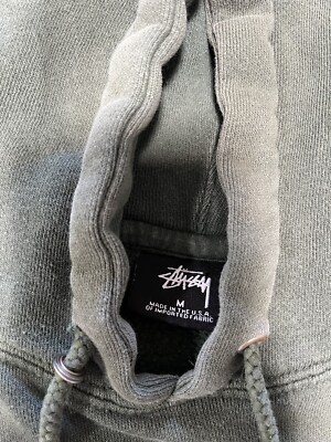 Vintage 90s Stussy International Faded Green Hoodie Size Mens Vintage 90s Stussy International Faded Green Hoodie Size Mens
