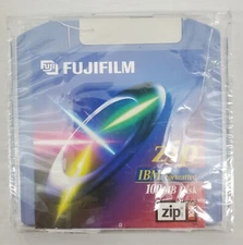FujiFilm ~ 100MB Zip Disk Color IBM Formatted Mac Compatible - Factory Sealed