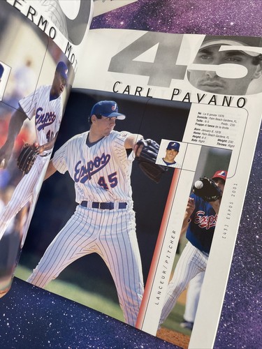Vtg Montreal Expos Magazine, Scorecard & Auto Lot Tony Armas Jr. & Carl Pavano - Picture 10 of 12