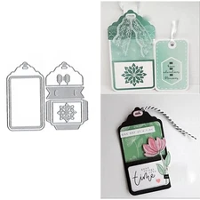 Gift Label Tag Metal Die Cuts, Gift Label Tag Cutting Dies Cut Stencils Card ...