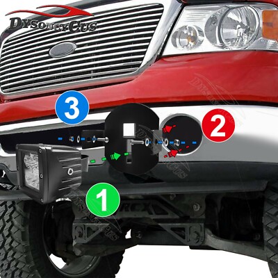 LED Cube Fog Light Pod Front Bumper Mounting Bracket Kits For Ford F150  06-14 | eBay