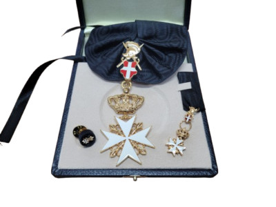 Komplett Orden Cavaliere von Malta Smom Grace Und Verehrung Tape Schwarz S.M O.