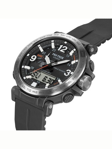 NUEVO Reloj Hombre Casio ProTrek ECOFRIENDLY Gris Ion-Plapado Triple Sensor PRW6611Y1 - Imagen 3 de 4