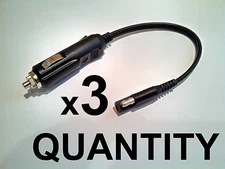 3 PCS Cigarette Lighter plug SAE for Battery Tender Charger 2 pole Flat plug 12V