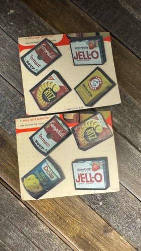 Lot Of (8) Vintage Rainbow Brand Magnets Campbells Ritz Jello Baking ...