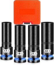 12 Drive Thin Wall Lug Nut Socket Set 4 Pcs Half Size Metric Impact Wheel So 12 Drive Thin Wall Lug Nut Socket Set 4 Pcs Half Size Metric Impact Wheel So