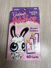 Littlest Pet Shop Learning Cards Multiplication 2008 Missing 1 Card And Stickers