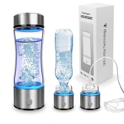 2026 Portable 4000PPB Hydrogen Water Bottle Generator SPE PEM Tech Glass Ionizer