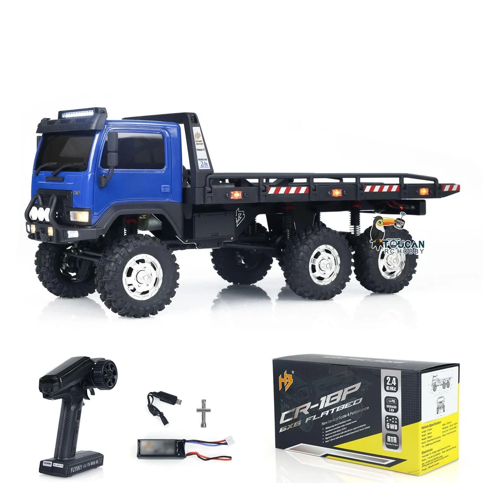 CR18P 1/18 Flatbed Truck 6x6 RC Rock Crawler RTR Off-Road Truck 2-Speed Lights - Image 2 of 4
