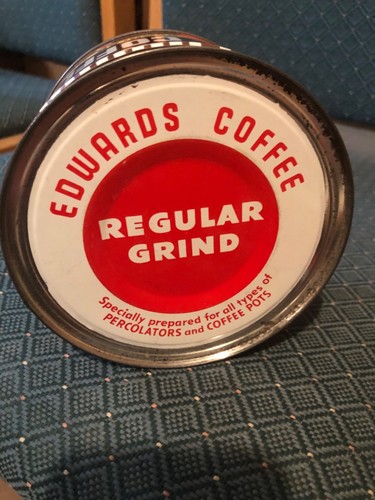 LATA DE CAFÉ KEYWIND VINTAGE EDWARDS EXCELENTES GRÁFICOS - Imagen 5 de 8