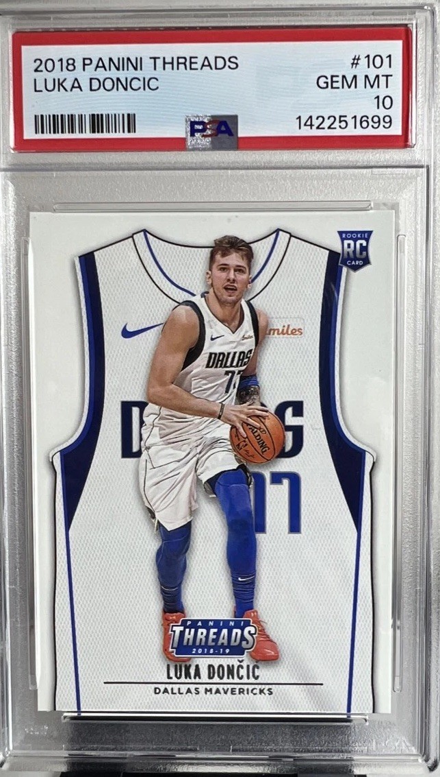 2018-19 Panini Threads Rookie Luka Doncic #101 (RC) PSA 10