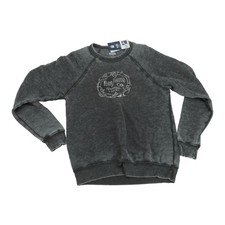 Ford Womens Moto Co Burnout Fleece Gray Mediu...