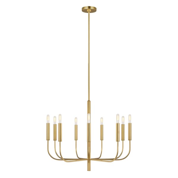 Kronleuchter Metall Jugendstil In Messing Ø76Cm HäNgeleuchte Esstisch Wohnzimmer-image