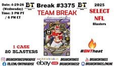 MINNESOTA VIKINGS 2025 Panini Select Football Blaster CASE 20 BOX Break #3375
