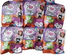 Topps I Love Heart Kittens X 6 Cute Figures Collection. 