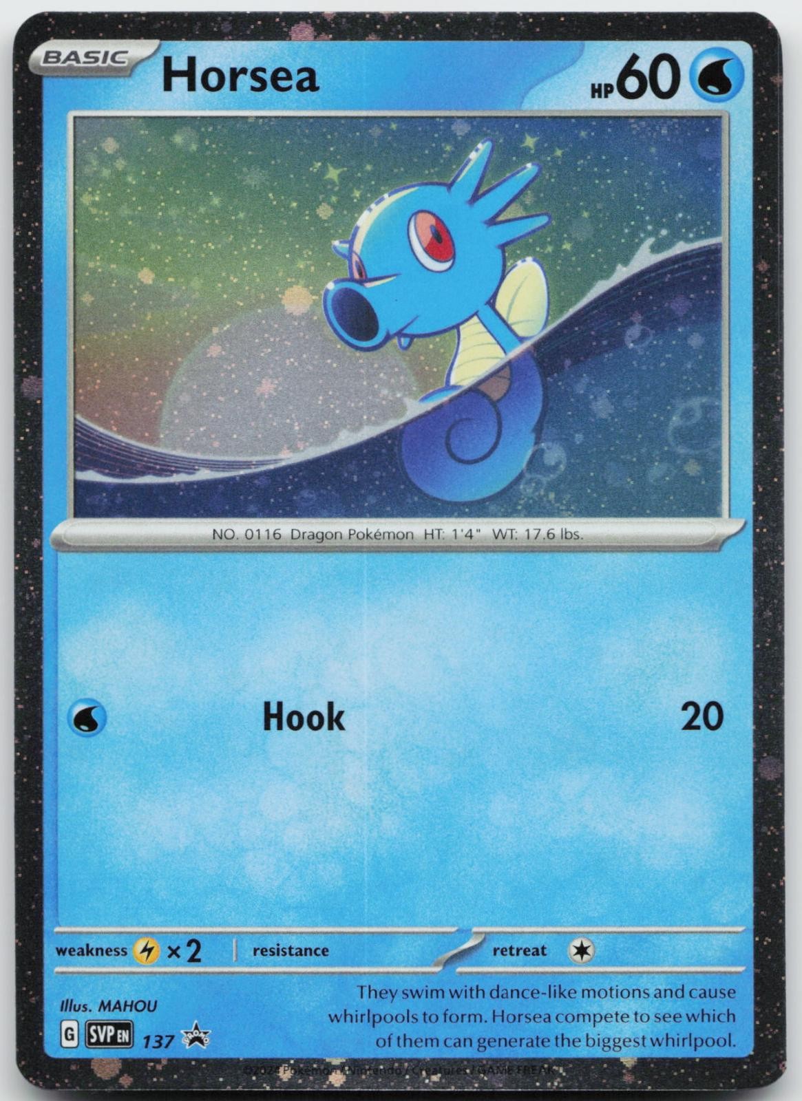 Horsea (Cosmo Holo) 137 Promo Scarlet & Violet Promo Near Mint