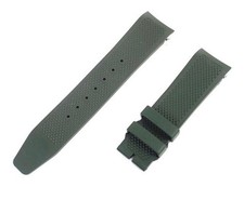 IWC Khaki Green Rubber Strap for Porto Manual Used From Japan