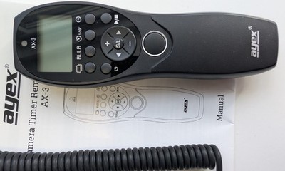 ayex Timer-Fernauslöser AX-3 Kompatibel mit Sony S2 zB A7SIII A7RIV A9 A7R A6500