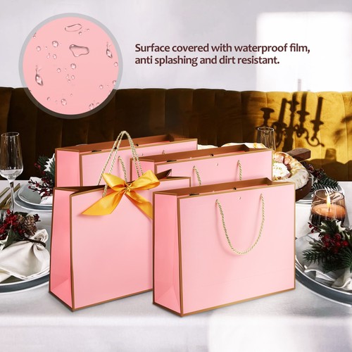 10 Stück Geschenktüte Party Goodie Bags Vater verziert mit Schleifenmotiv - Bild 10 von 11