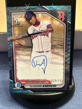 2024 Bowman Chrome Vladimir Asencio Auto Reptilian Blue Refractor /150 1st #CPA-