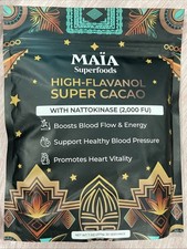 MAIA High-Flavanol Super Cacao with NATTOKINASE 2000 FU 7oz 30 servings