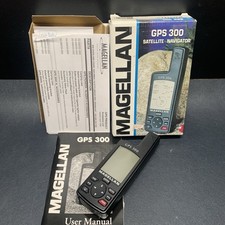 Vintage Magellan GPS 300 Satellite Navigator, Waterproof, 24 Hr Life,