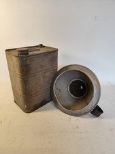 Uralt VMW ca 1930Benzin Kanister 5Liter Zink Trichter Diesel Oldtimer Tankstelle