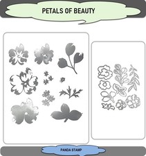PETALS OF BEAUTY Stamps and Cutting Dies Scrapbooking DIY Card Making Craft