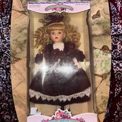 Vintage limitierte Auflage Messing Schlüssel viktorianische Sammlung Porzellan Puppe Melissa Jane 