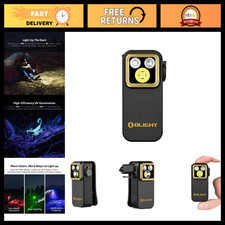 OLIGHT Oclip Pro S Rechargeable EDC Clip-on Flashlight, Black