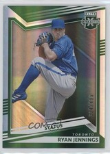 2022 Panini Elite Extra Edition Status Green 324/499 Ryan Jennings #128 1cx3