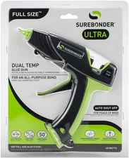 Surebonder Dual Temp Full Size 60 Watt Glue Gun-Black