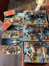 Vintage Bonanza American Character Figures And Horses Box