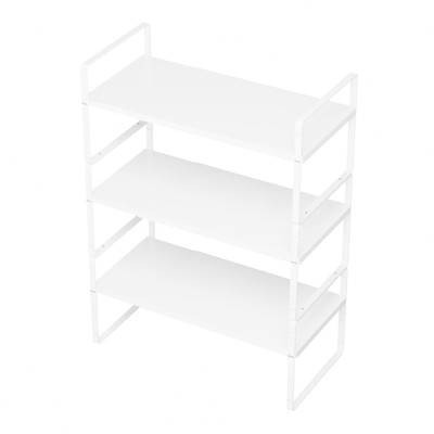 Expandable Kitchen Shelf Organizers, Stacking Shelf Large Kitchen Cupboard Or...