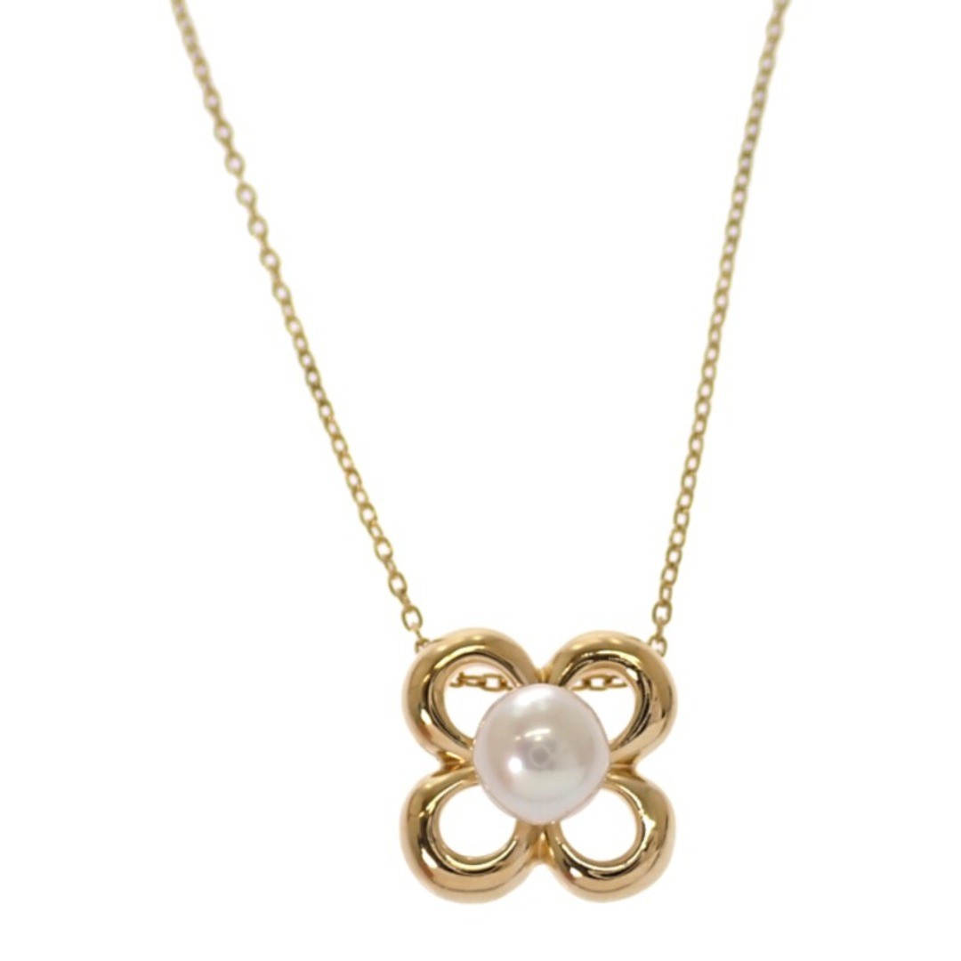 TASAKI Flower Motif Pearl Necklace 18K Yellow Gold Women's [Used] [A Rank]