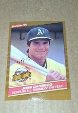 1986 Donruss Highlights - Jose Canseco #55 (RC) Baseball Card 