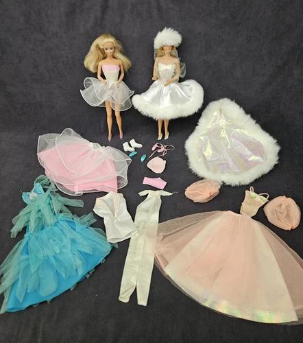 Vintage 1989 Dance Magic Barbie Doll Fashions #7392 7394 Ken White Outfit Lot